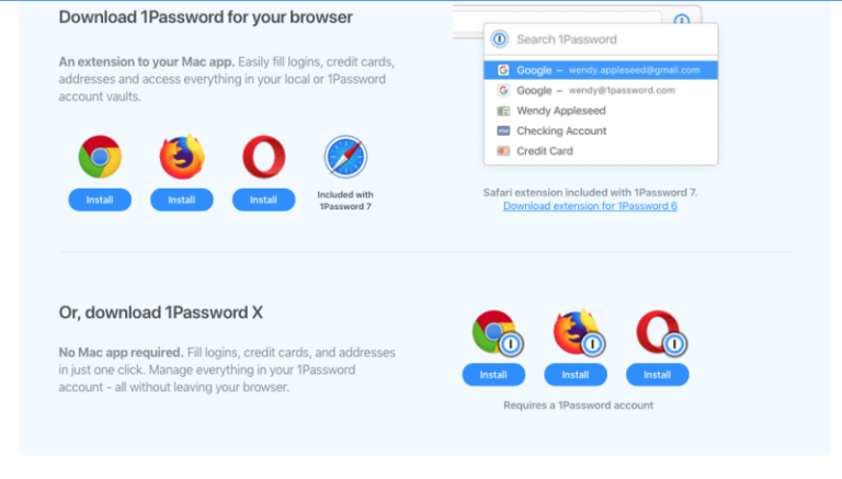 1password for mac google browser