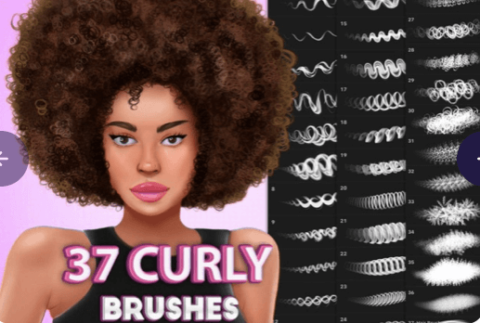 350+ Free Hair Brushes for Procreate (Updated 2024)