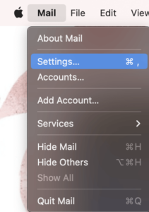 how to change your email on mail app