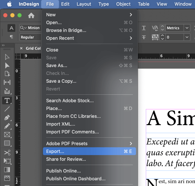 how to create a powerpoint presentation in indesign