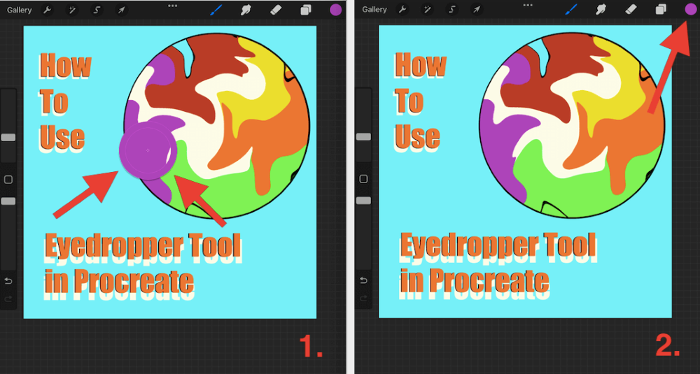 How To Use Eyedropper Tool In Procreate 2 Methods 