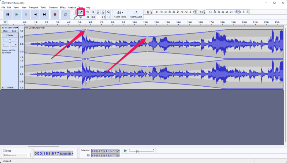 How To Fade In And Fade Out In Audacity Tutorial   Fade In Fade Out Audacity1 980x557 