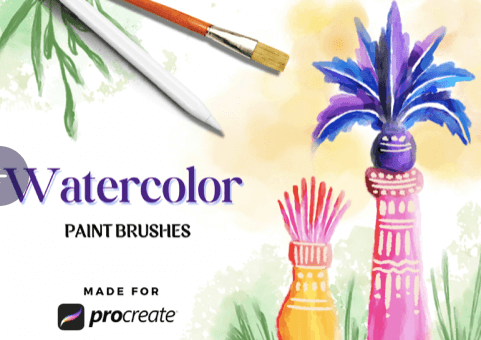 The Watercolor Experience Brush Set for Procreate
