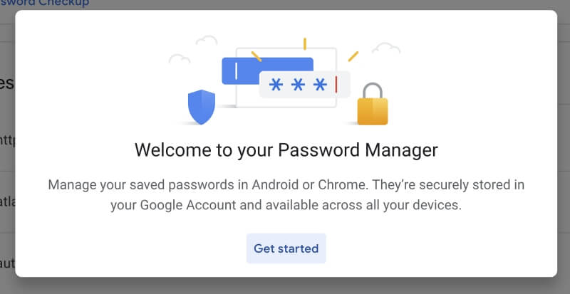 google password keeper