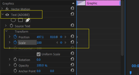how to move text in adobe premiere pro