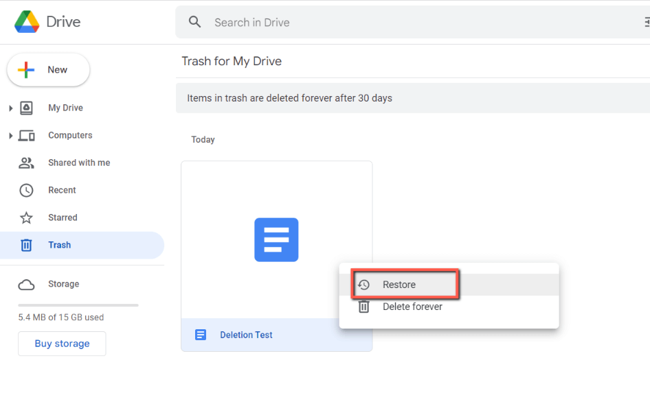 How To Restore Deleted Files From Google Drive
