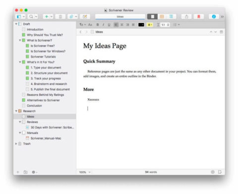 ywriter equivalent for mac