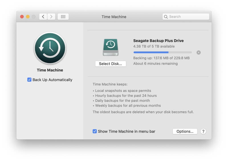 what is mirroring with seagate backup plus hub for mac