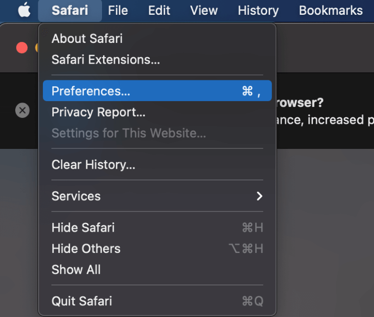 update safari browser macos