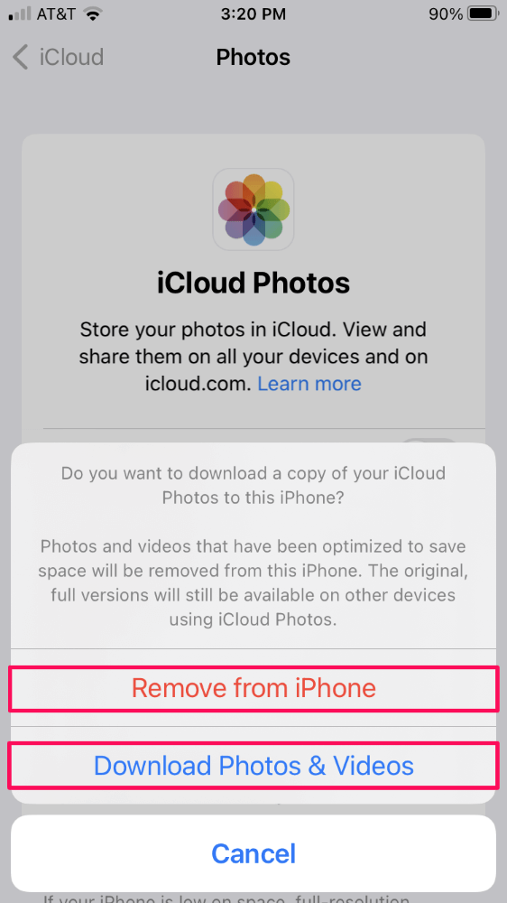 What Happens If I Turn Off ICloud Photos 