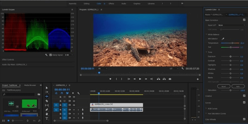 adobe premiere with photos