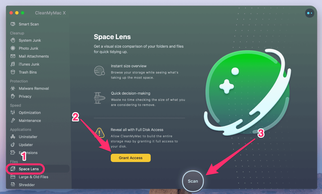 Clean Space Pro 7.59 for mac instal