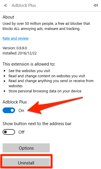how to disable adblock on mozilla firefox
