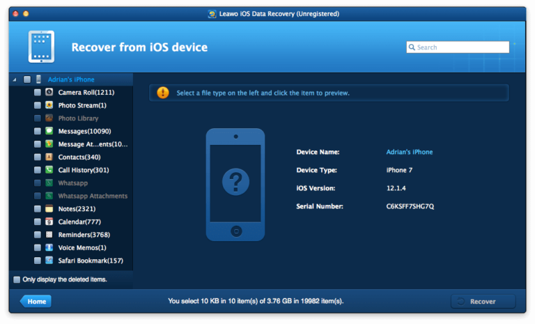 are there no free data recovery software iphone