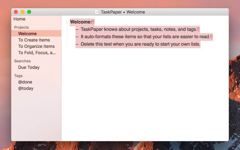 taskpaper alternatives