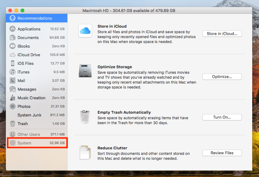 delete things from system on mac cleaner