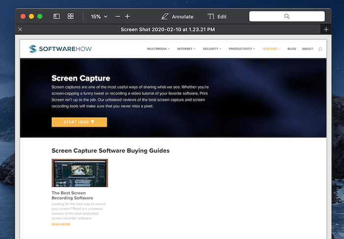 webpage capture software mac