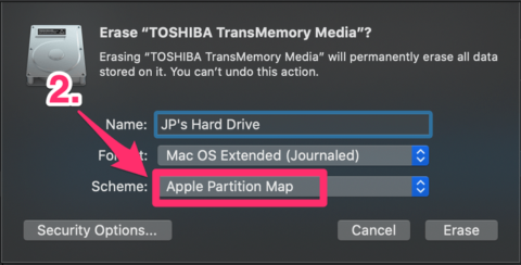 format and partition external hard drive mac