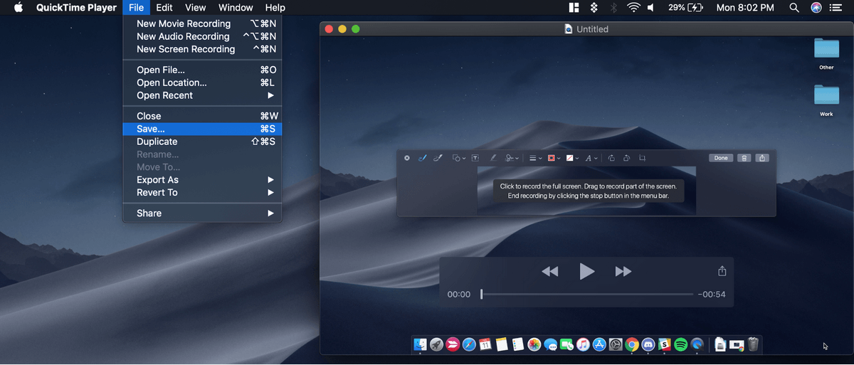 how to screen record with audio on macbook pro
