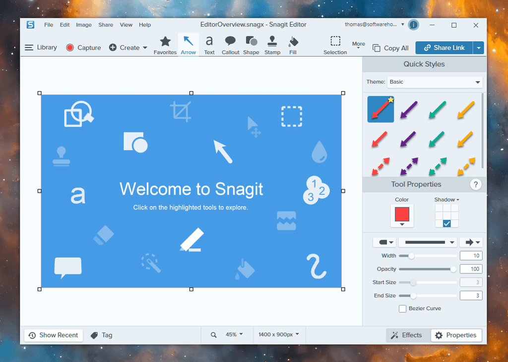  Snagit 2024 - Screen Capture & Image Editor [PC/Mac Online  Code] : Software