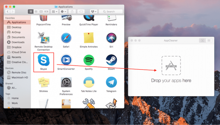 uninstall skype for business on mac