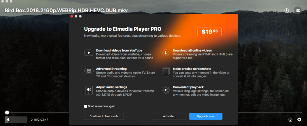 device wants to stream elmedia player
