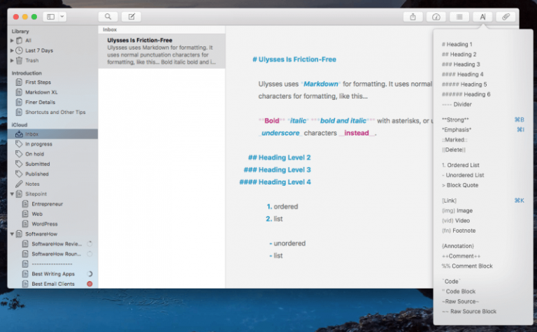 scrivener for mac across devices